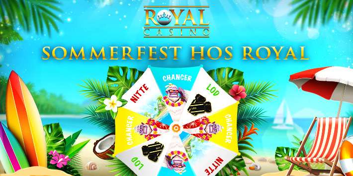 Kom til Sommerfest hos Royal Casino og vind Free Spins eller 10.000 kr.