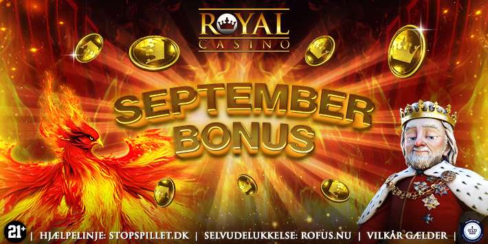 Få 100% september-bonus på 100 kr. 