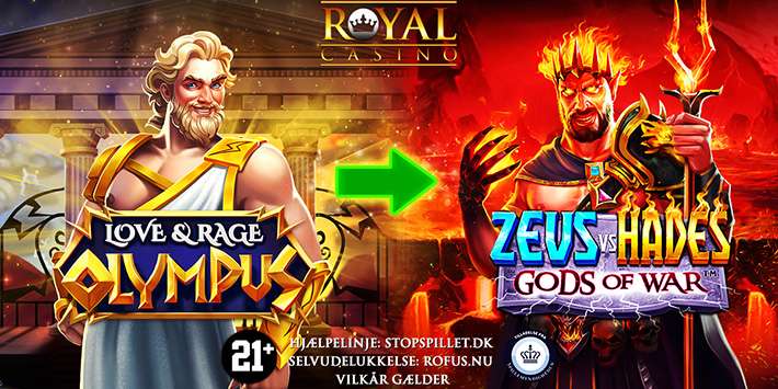 Få 40 Free Spins på Zeus vs Hades Gods of War